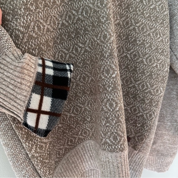 BUFFALO David Bitton Men’s Combo Jute Fleece Lined 3/4 Zip Sweater Size XL - Picture 6 of 15